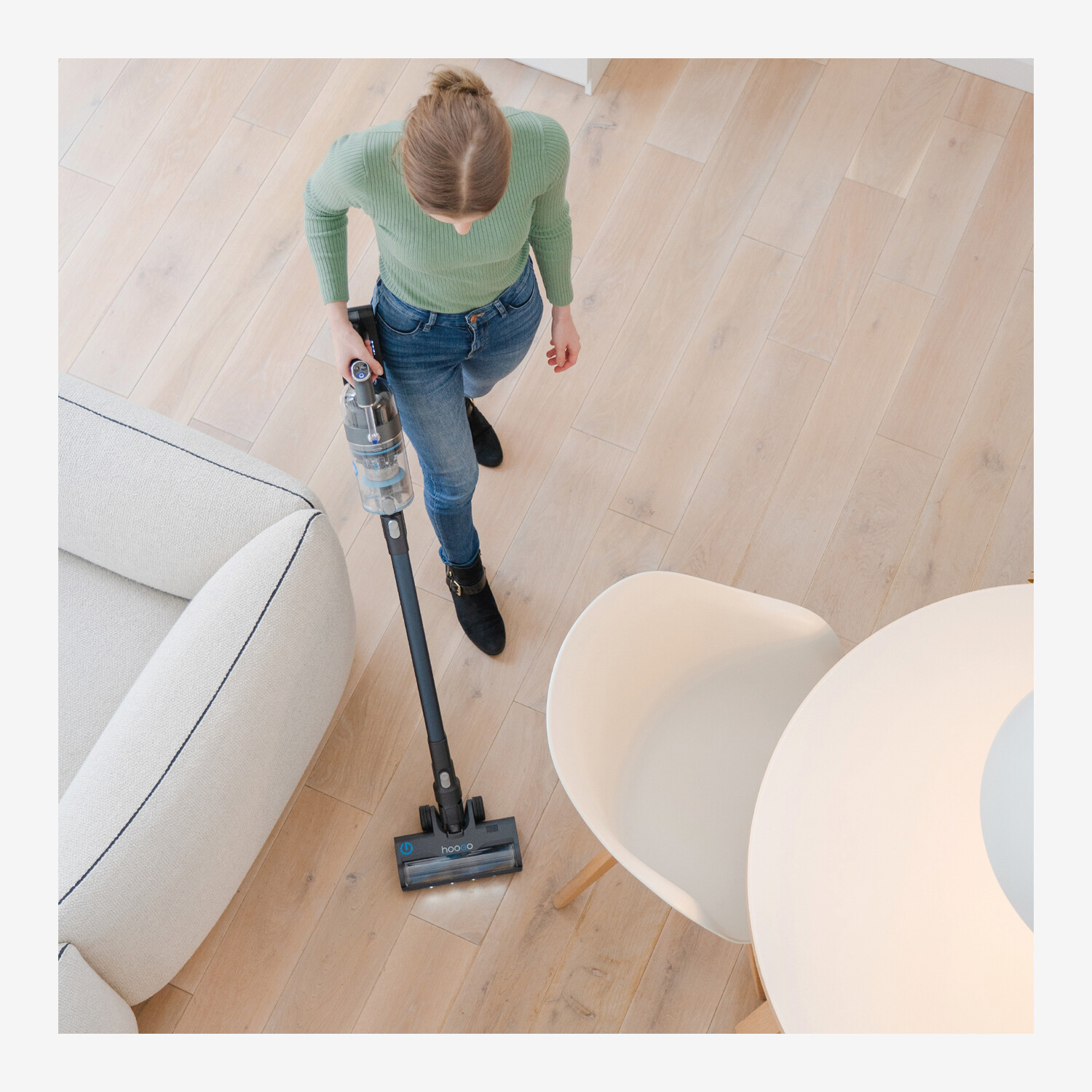 Hoogo S6+ – Kraftfuld, ledningsfri støvsuger med dobbelt batteri og avanceret filtrering - Billede 2